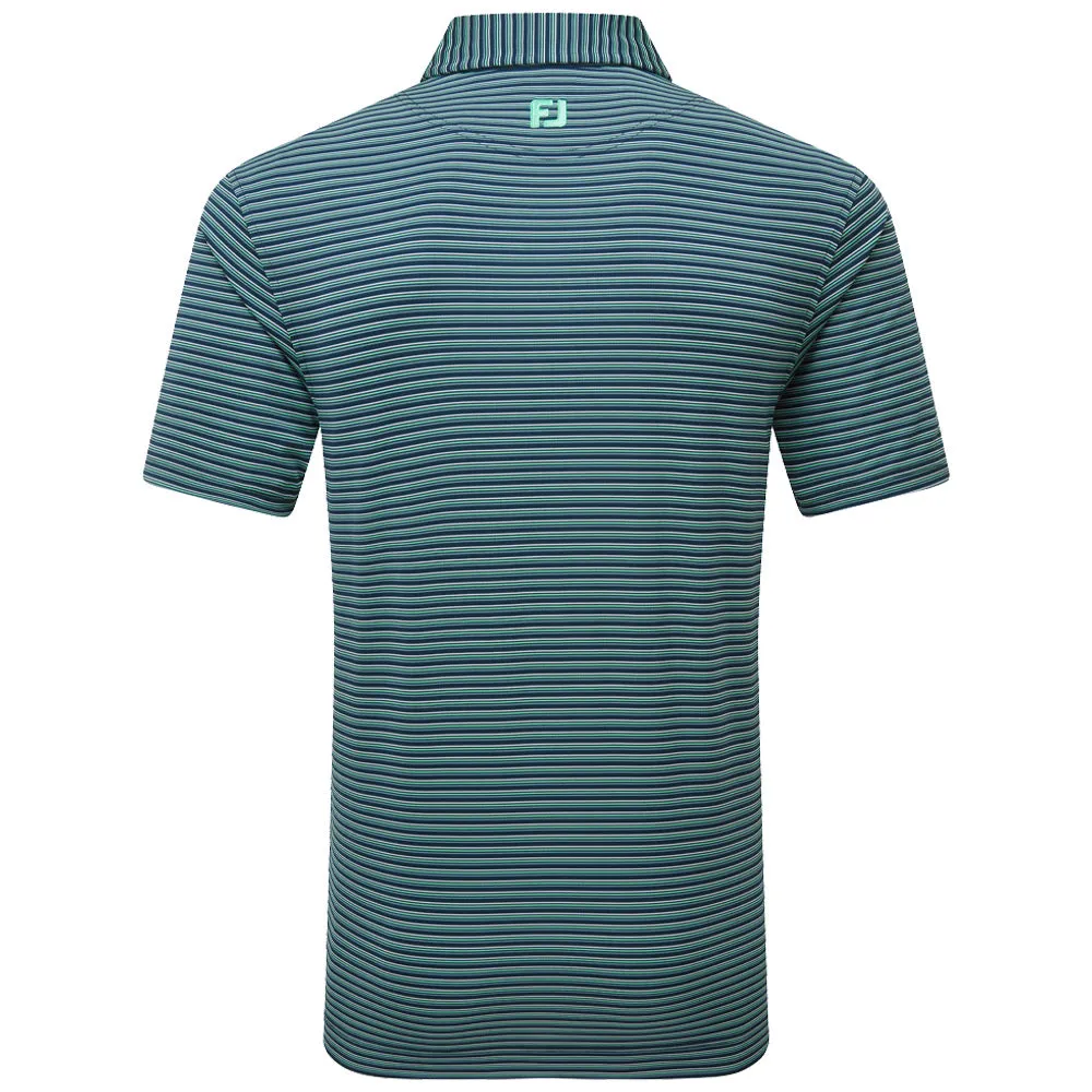 Easter Sale Footjoy Triple Pinstripe Lisle Polo Shirt - Navy