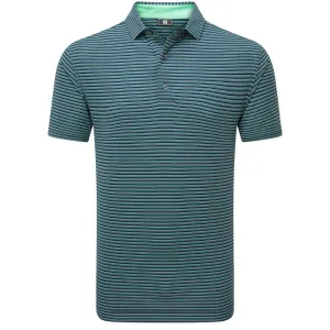 Sweetest Day Sale Performance Unleashed Footjoy Triple Pinstripe Lisle Polo Shirt - Navy