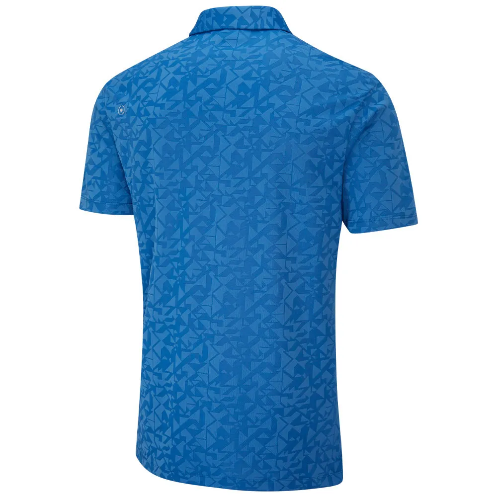 Cyber Monday Sale Ping Geo-Camo Polo Shirt - Tidal Blue