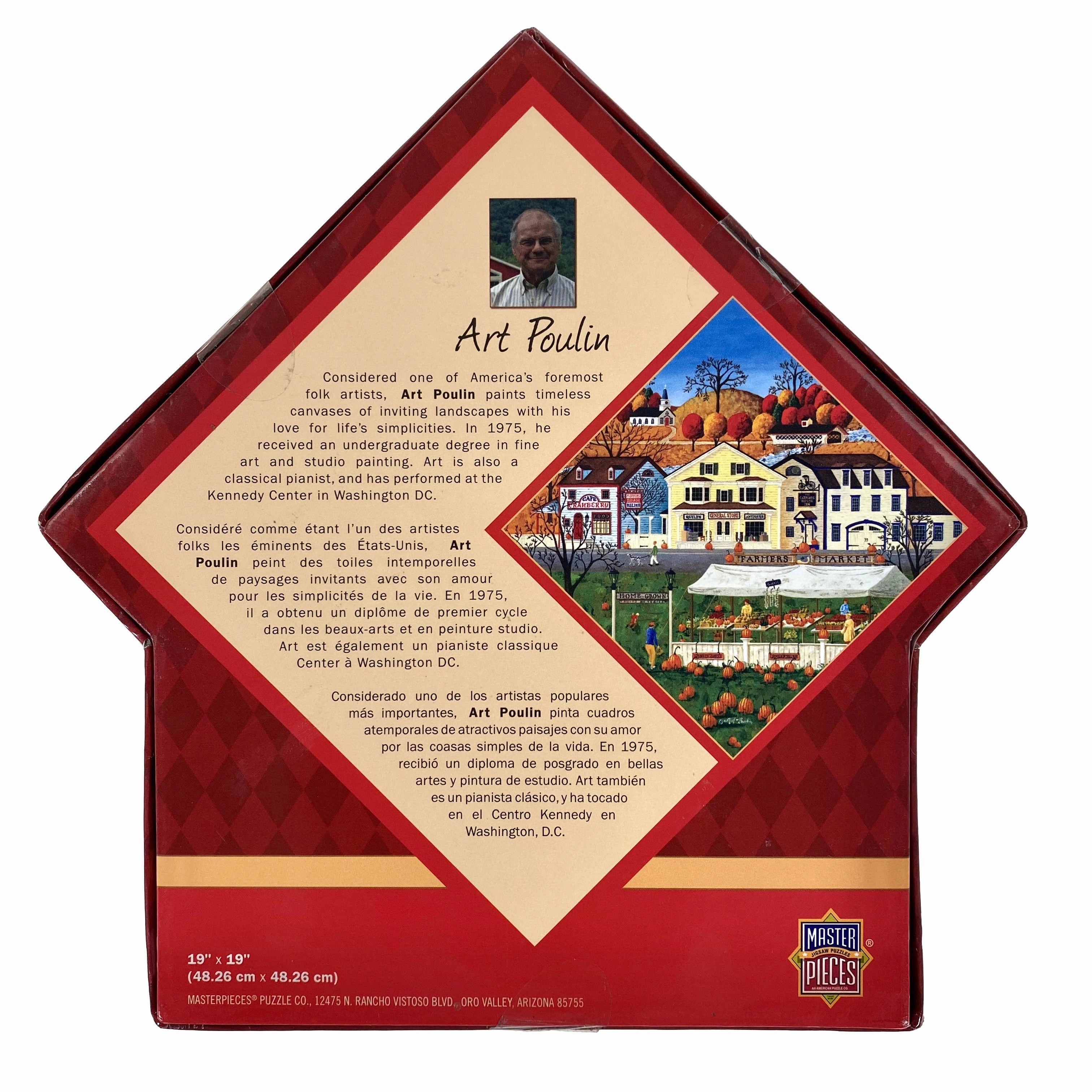 Farmers Market 500 Piece Diamond Shaped Puzzle