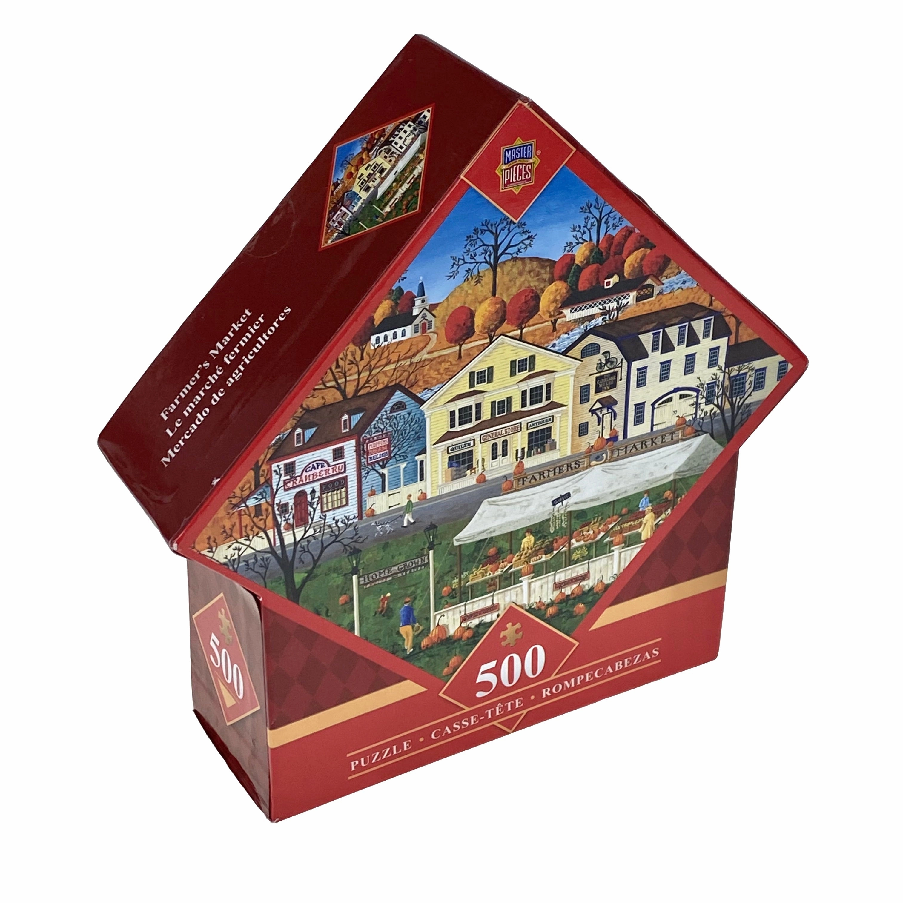 Farmers Market 500 Piece Diamond Shaped Puzzle