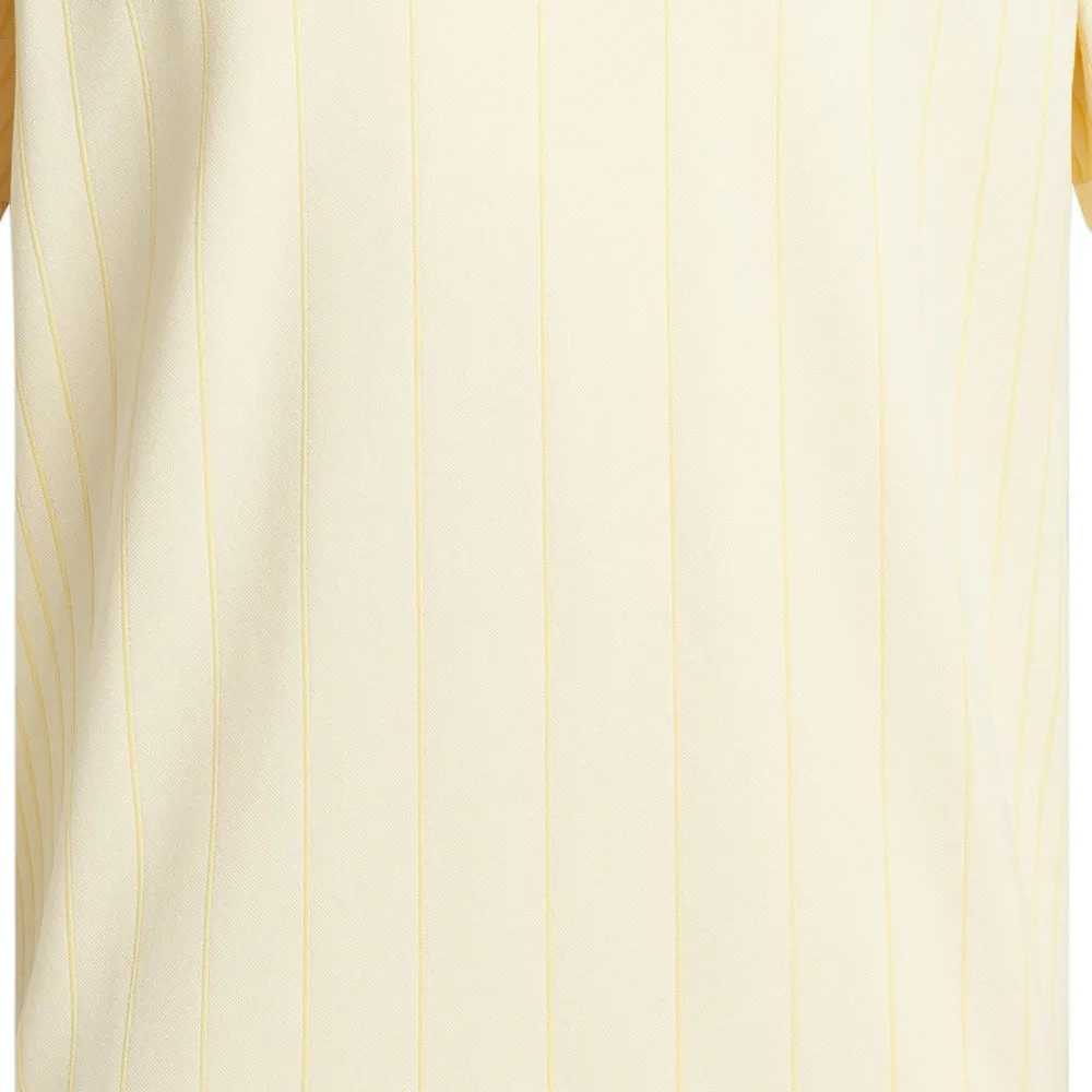 Fuel Your Fire Limited Time Offer Adidas Ultimate 365 Tour Primeknit Striped Polo Shirt - Ivory
