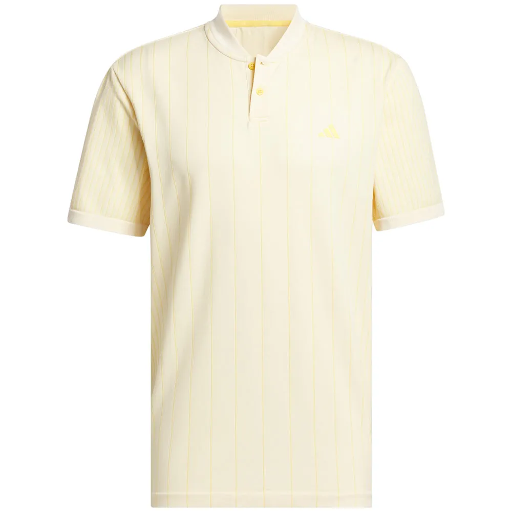 Adidas Ultimate 365 Tour Primeknit Striped Polo Shirt - Ivory Own the Streets