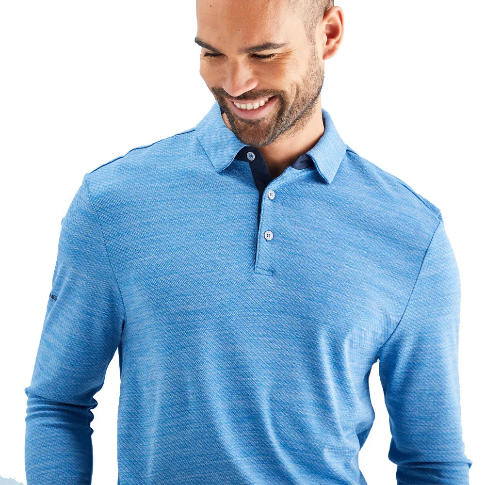 Limited Time Offer Flash Sale Ping Creek Polo Shirt - Tidal Blue Melange