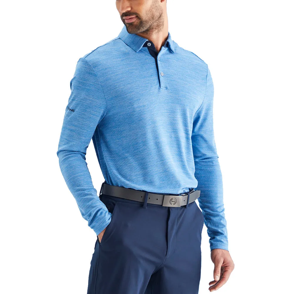 Black Friday Sale Ping Creek Polo Shirt - Tidal Blue Melange