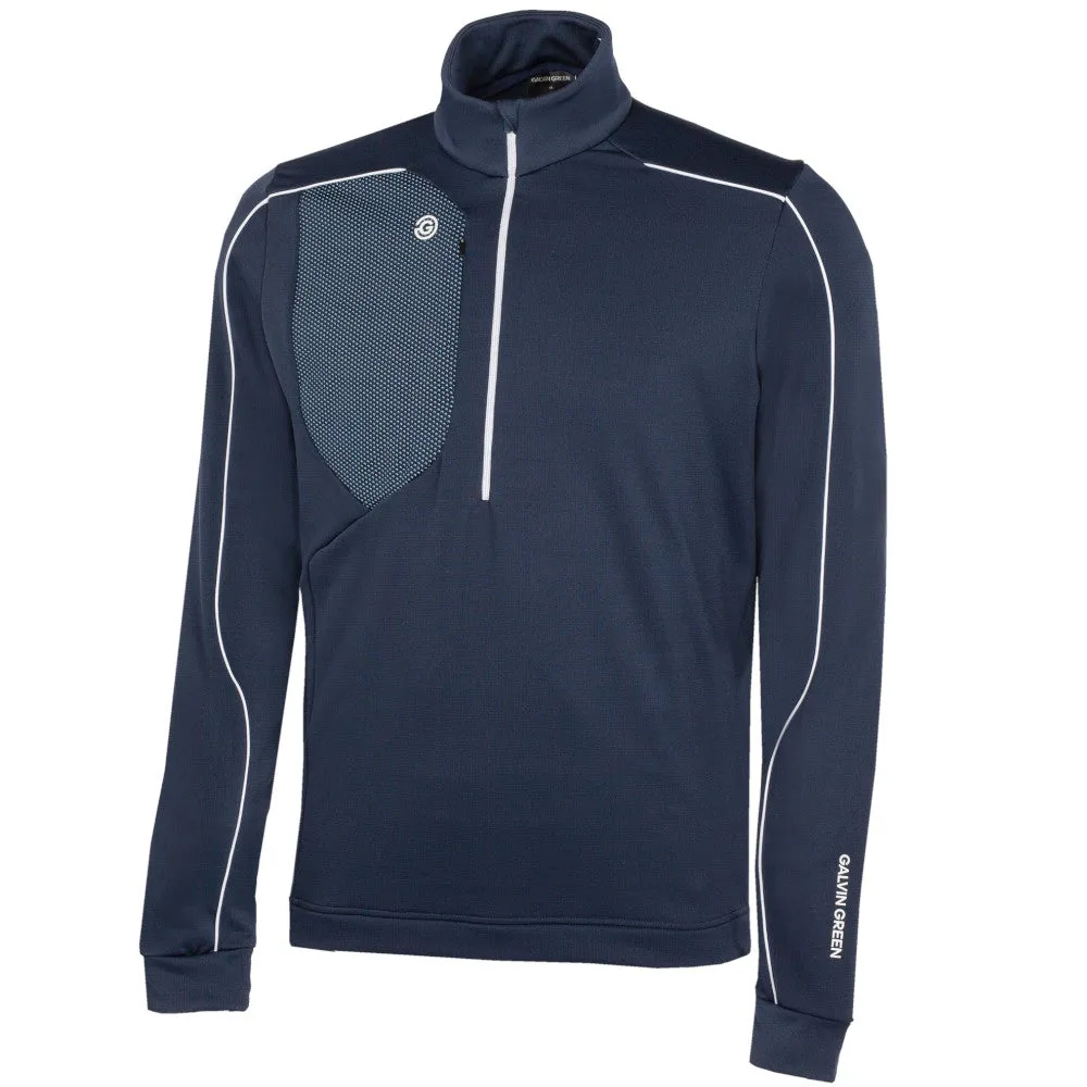 Built to Perform Galvin Green Dave 1/4 Zip Pullover - Navy/White