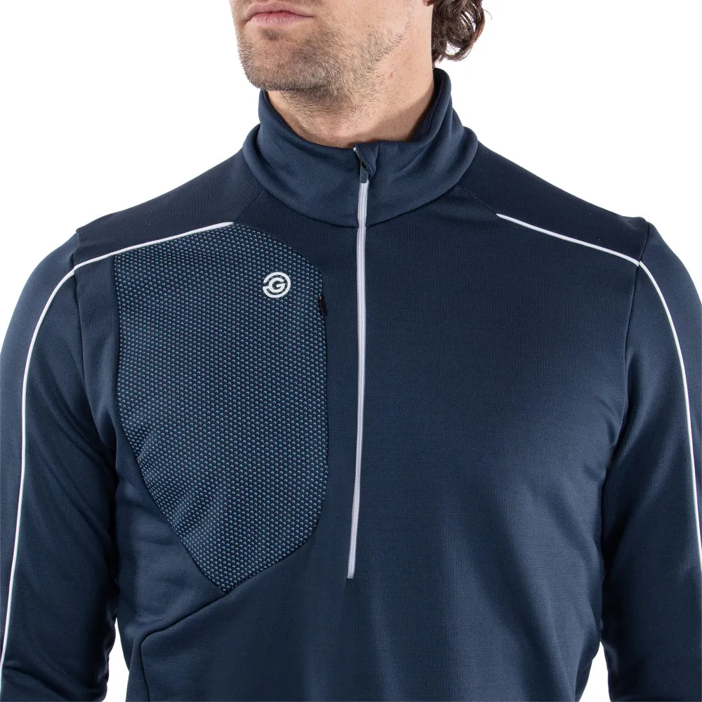 Own the Vibe Move Like You Mean It Galvin Green Dave 1/4 Zip Pullover - Navy/White