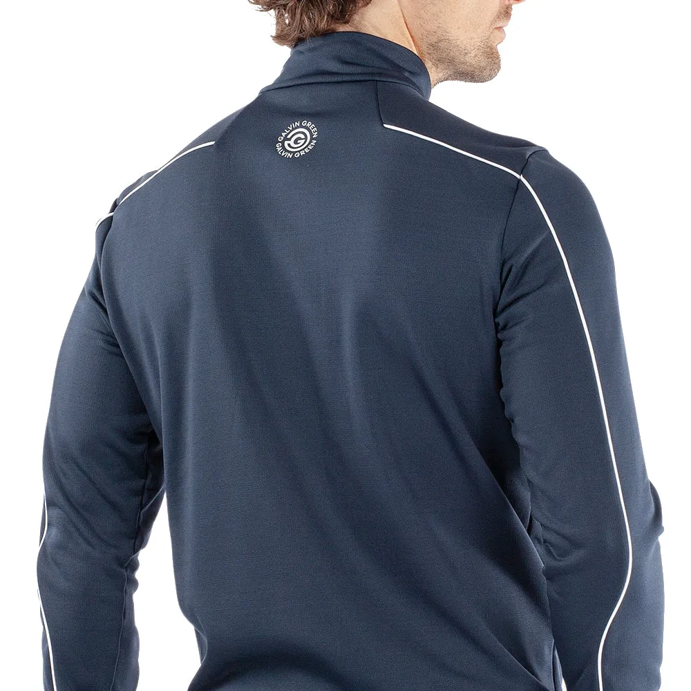 Galvin Green Dave 1/4 Zip Pullover - Navy/White Made to Turn Heads