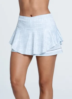 Gingham Rush Skirt-13" Father's Day Sale