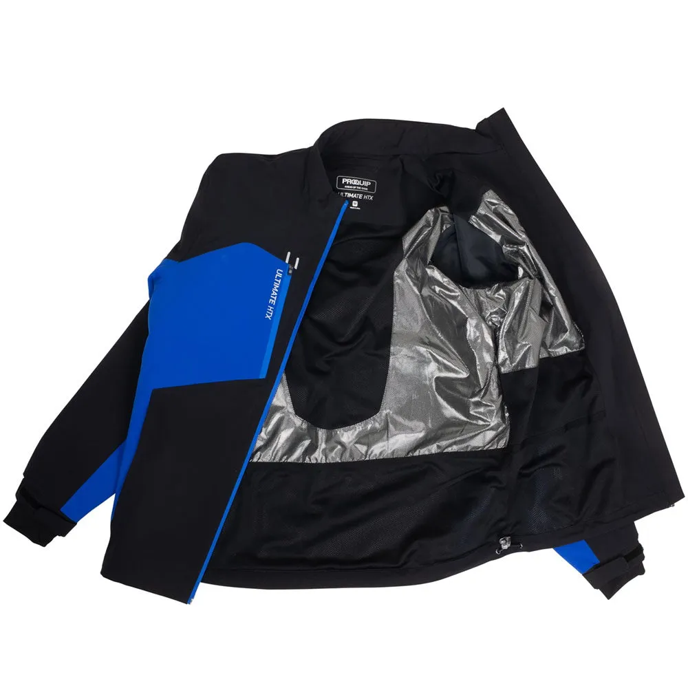 Never Just Walk Proquip Ultimate Htx Waterproof Jacket - Black/Blue