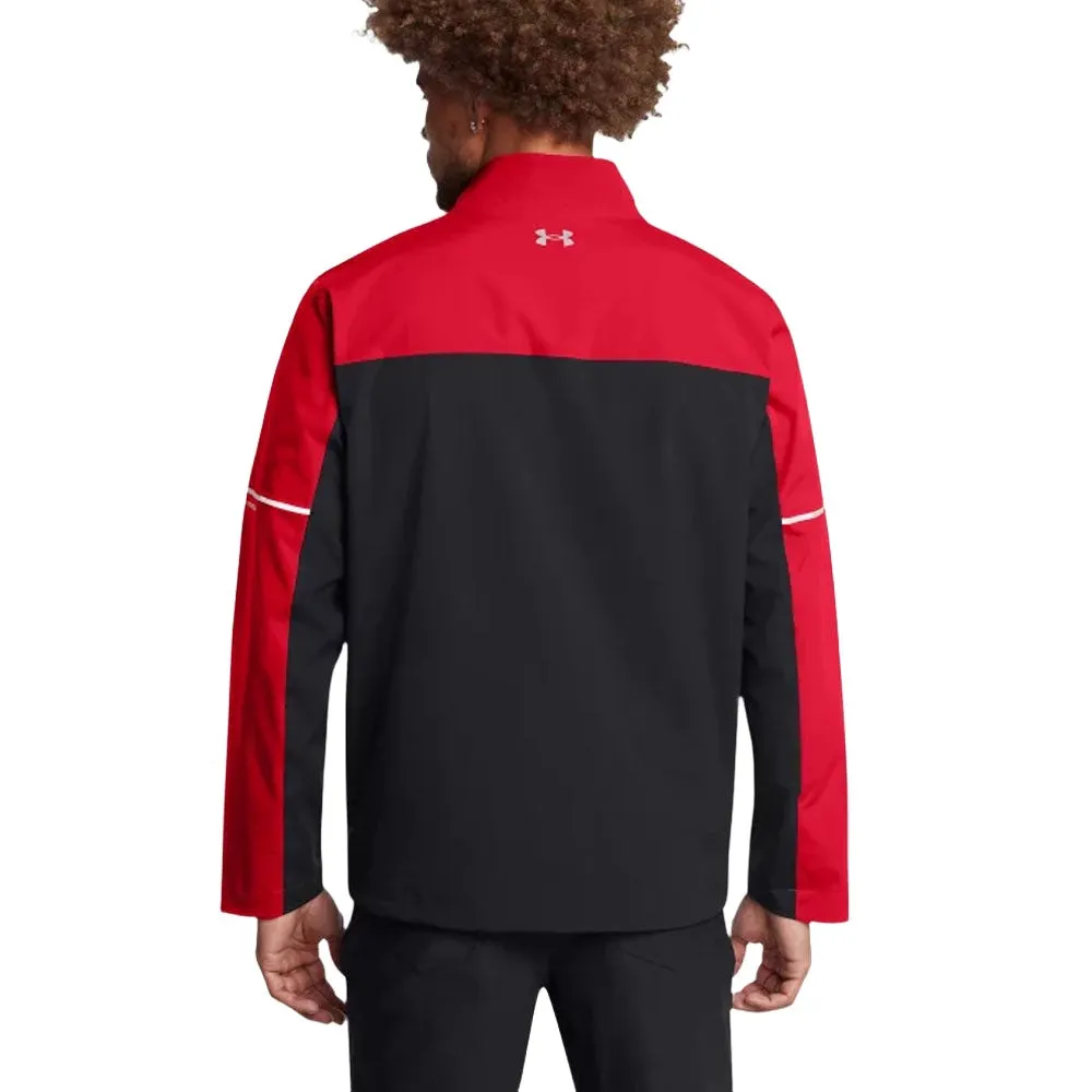 Under Armour Drive Rain Waterproof Jacket - Red/Black Confidence Starts Here