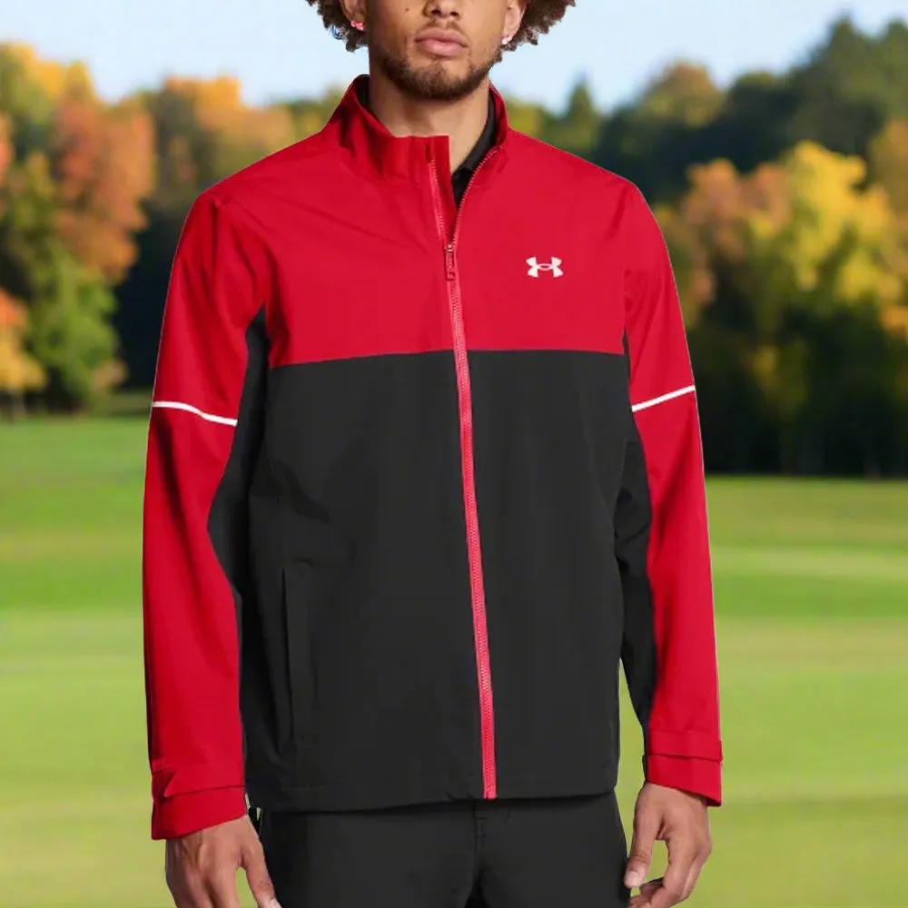 Under Armour Drive Rain Waterproof Jacket - Red/Black Spring Sale Make a Statement