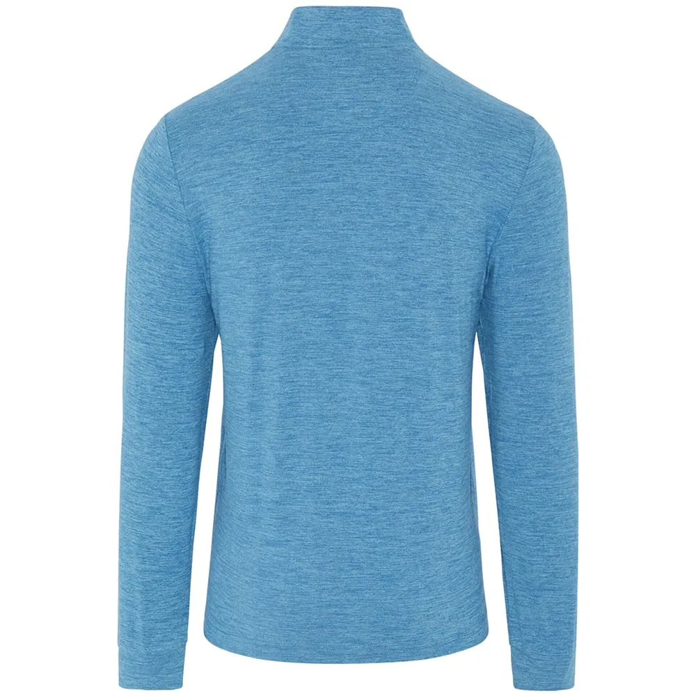 Original Penguin Lightweight 1/4 Zip Pullover - Dark Mediterranean/Blue Heather Holiday Sale Special Offer
