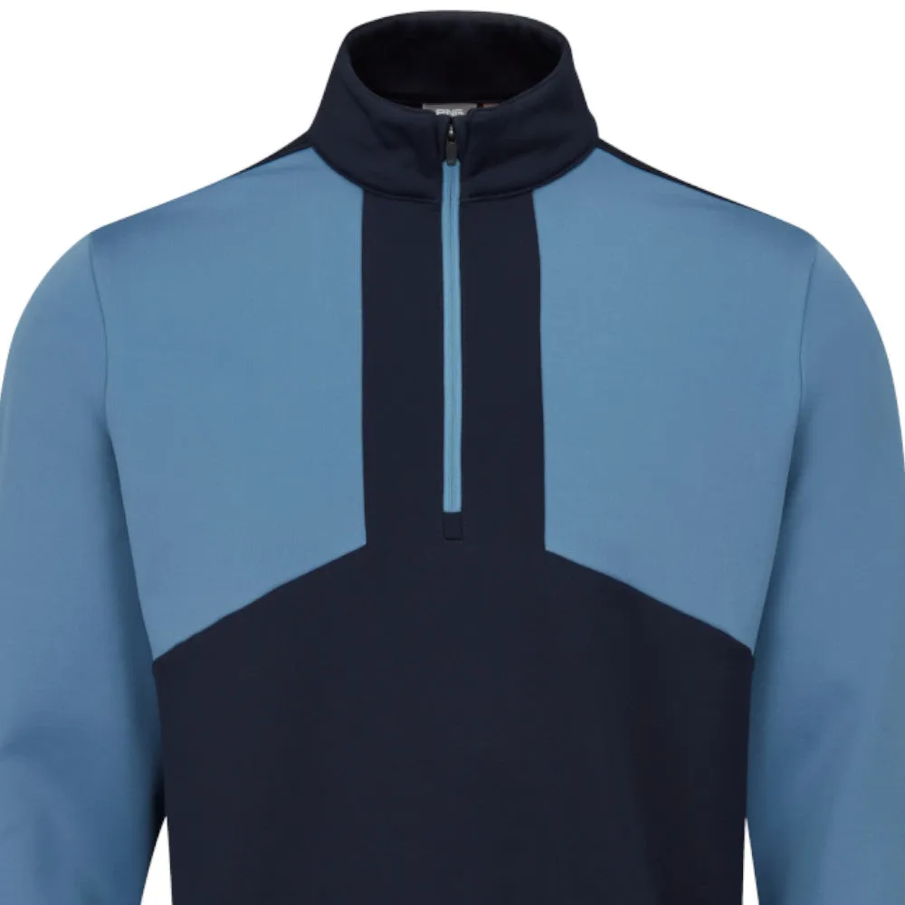 Own the Vibe Move Like You Mean It Ping Keon 1/2 Zip Pullover - Navy/Coronet Blue