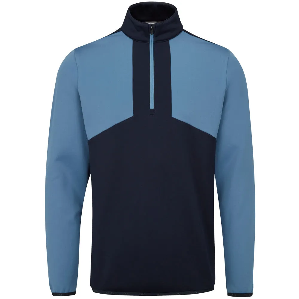 Ping Keon 1/2 Zip Pullover - Navy/Coronet Blue Big Savings