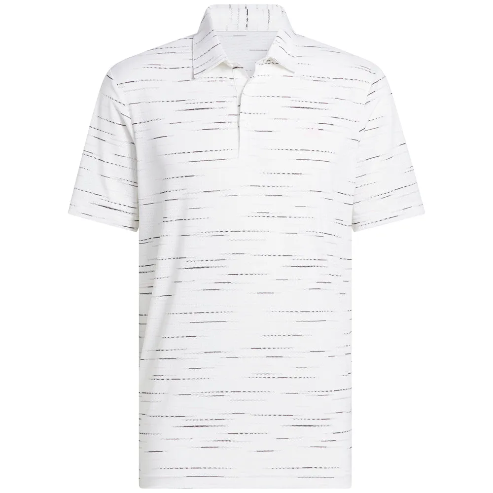 Winter Sale Feel the Energy Adidas Ultimate365 Mesh Glimmer Print Polo Shirt - Clear Pink