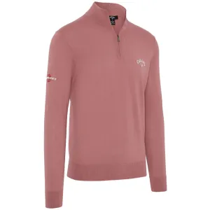 Callaway 1/4 Zip Blended Merino Sweater - Mesa Rose Hit Your Next Level Own the Vibe