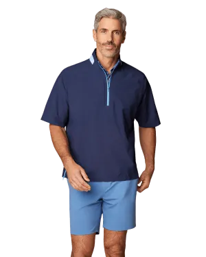 Johnnie-O - Stealth Stowable Short Sleeve Rain Jacket Chase What Moves You Walk Tall