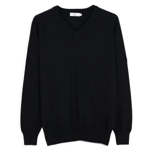 Never Just Walk Cross Women'S Gina V-Neck Golf Knit - Black