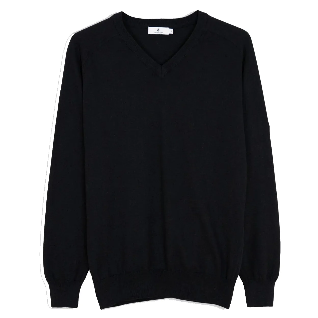Never Just Walk Cross Women'S Gina V-Neck Golf Knit - Black