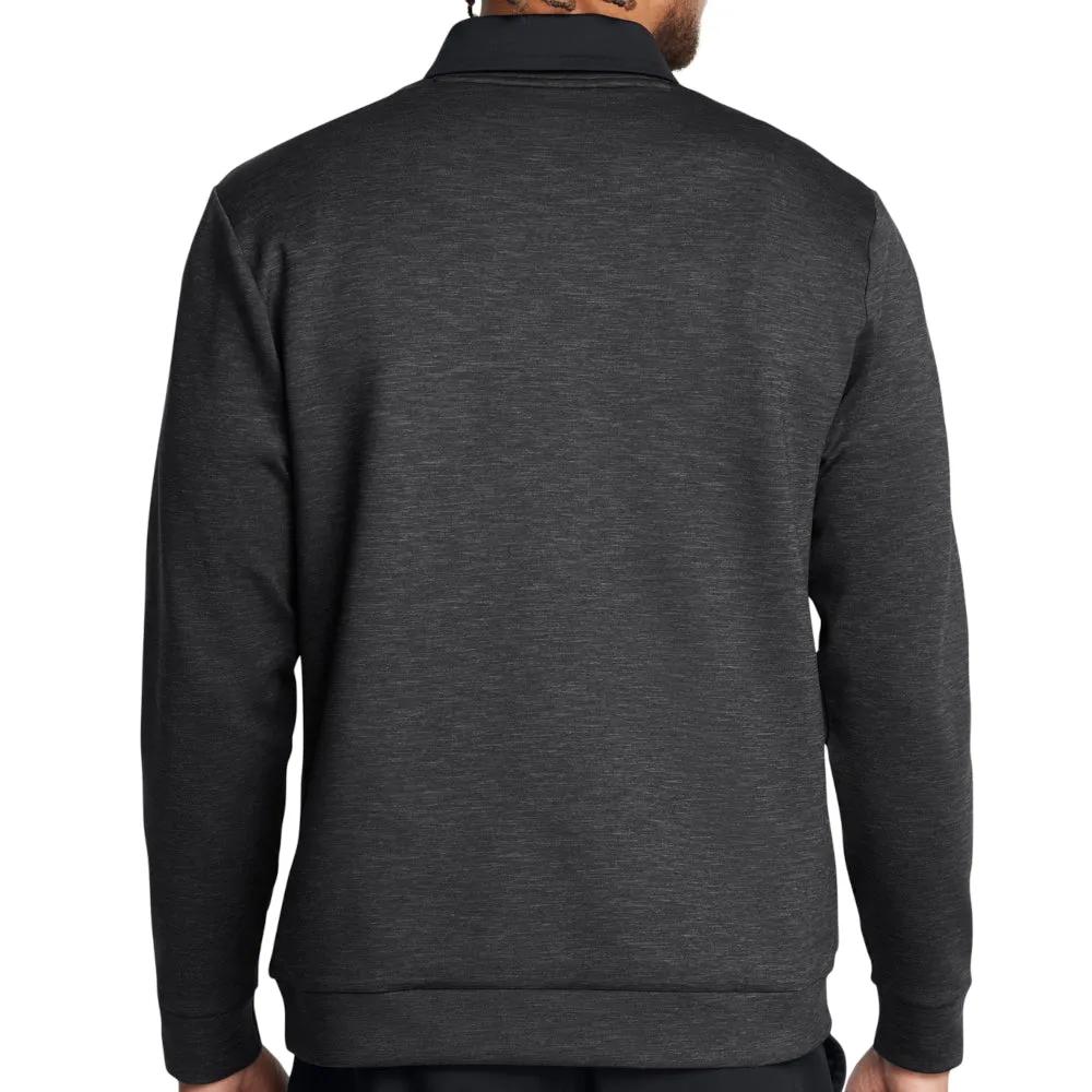 Under Armour Drive Midlayer Crewneck Pullover - Black/Anthracite Christmas Day Sale Keep Going Strong