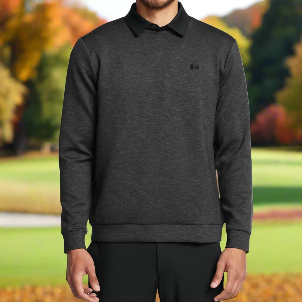 Built to Move You Under Armour Drive Midlayer Crewneck Pullover - Black/Anthracite