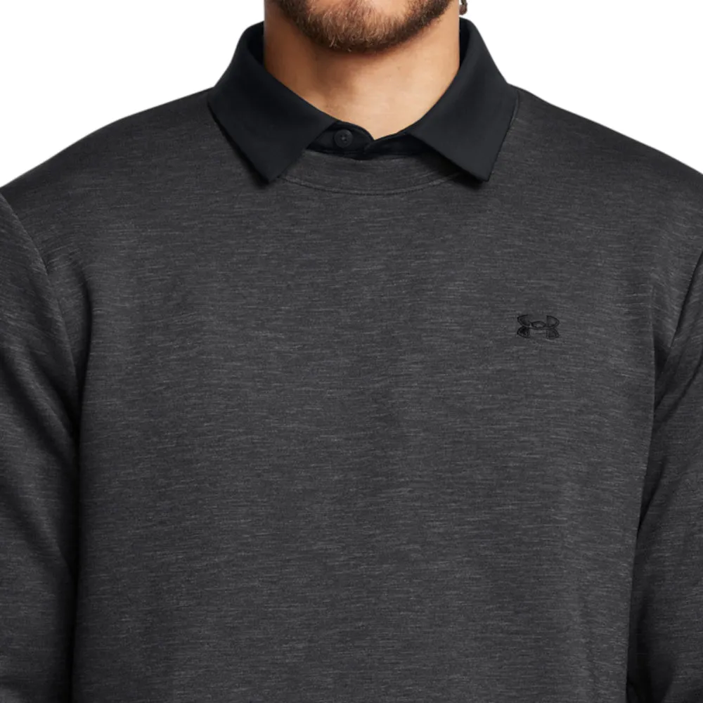 Under Armour Drive Midlayer Crewneck Pullover - Black/Anthracite Deal Of The Century