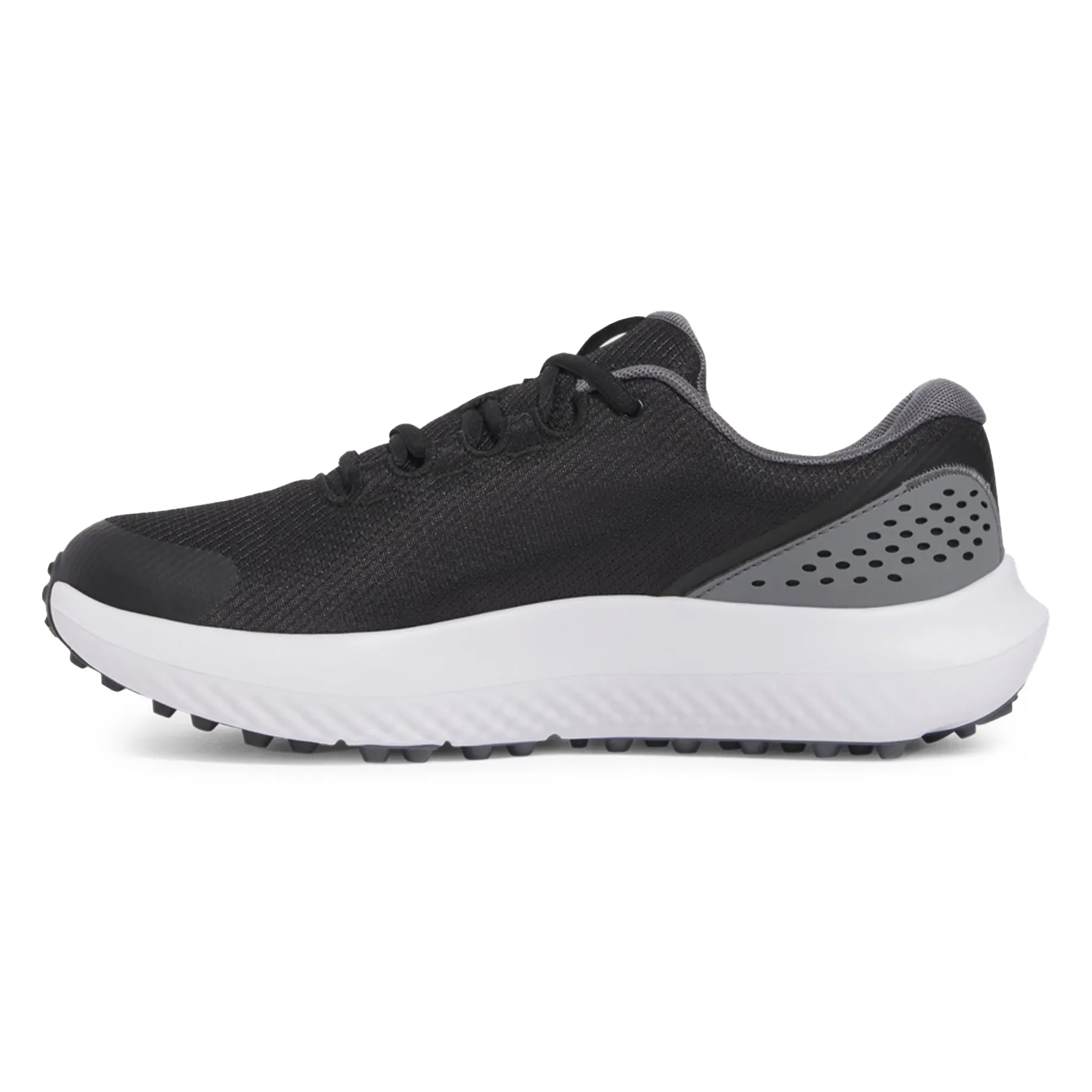 Engineered for Speed Under Armour Surge Spikeless Golf Shoes - Black/Castlerock