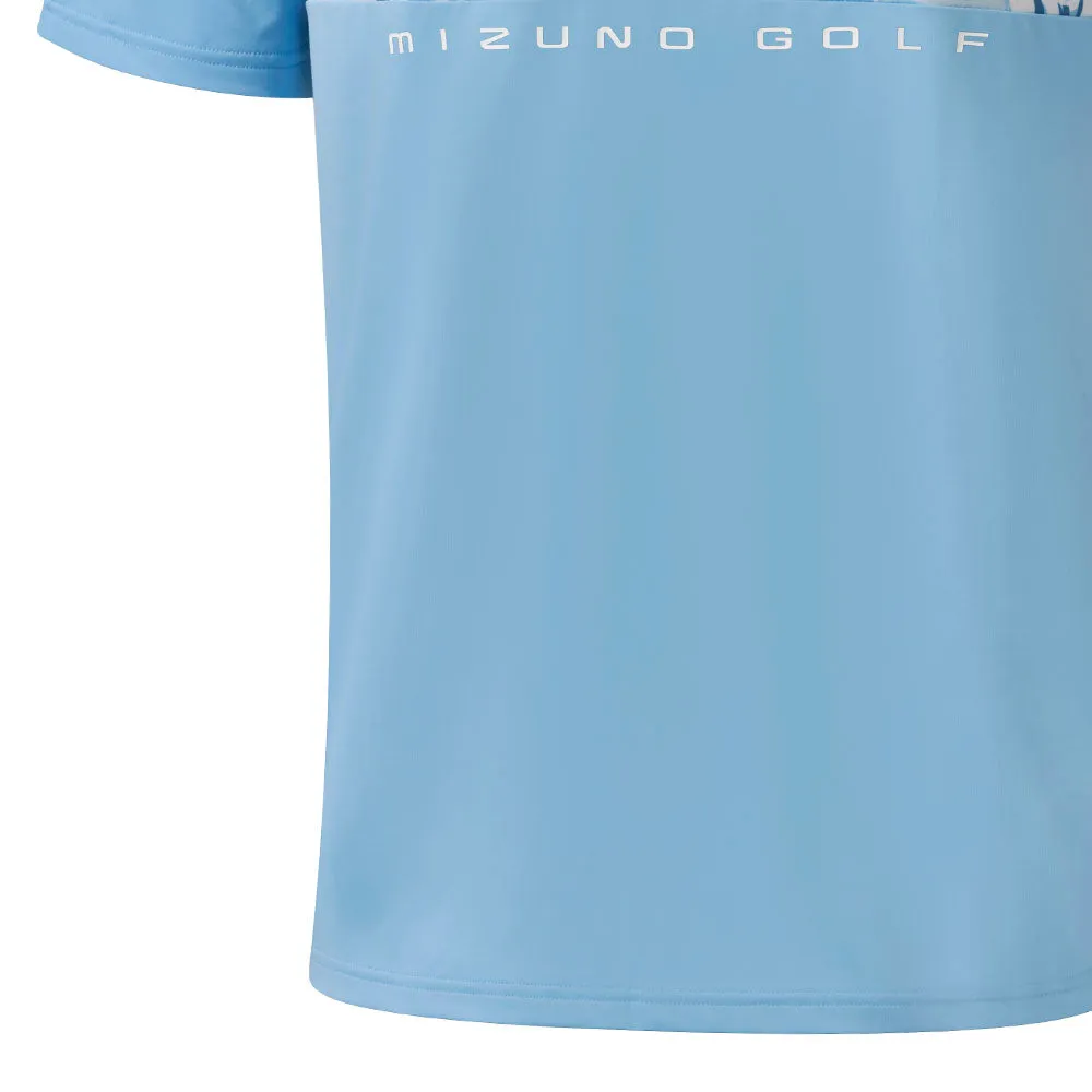 Engineered for Speed Performance Unleashed Mizuno Cali Stripe Polo Shirt - Air Blue