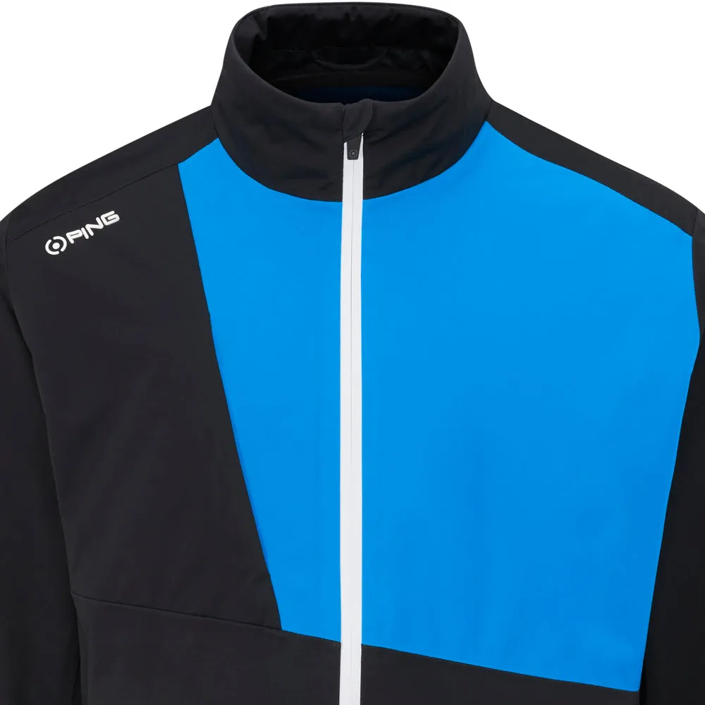 Ping Impervious Waterproof Jacket - Black/Brilliant Blue Made to Move Power Every Step