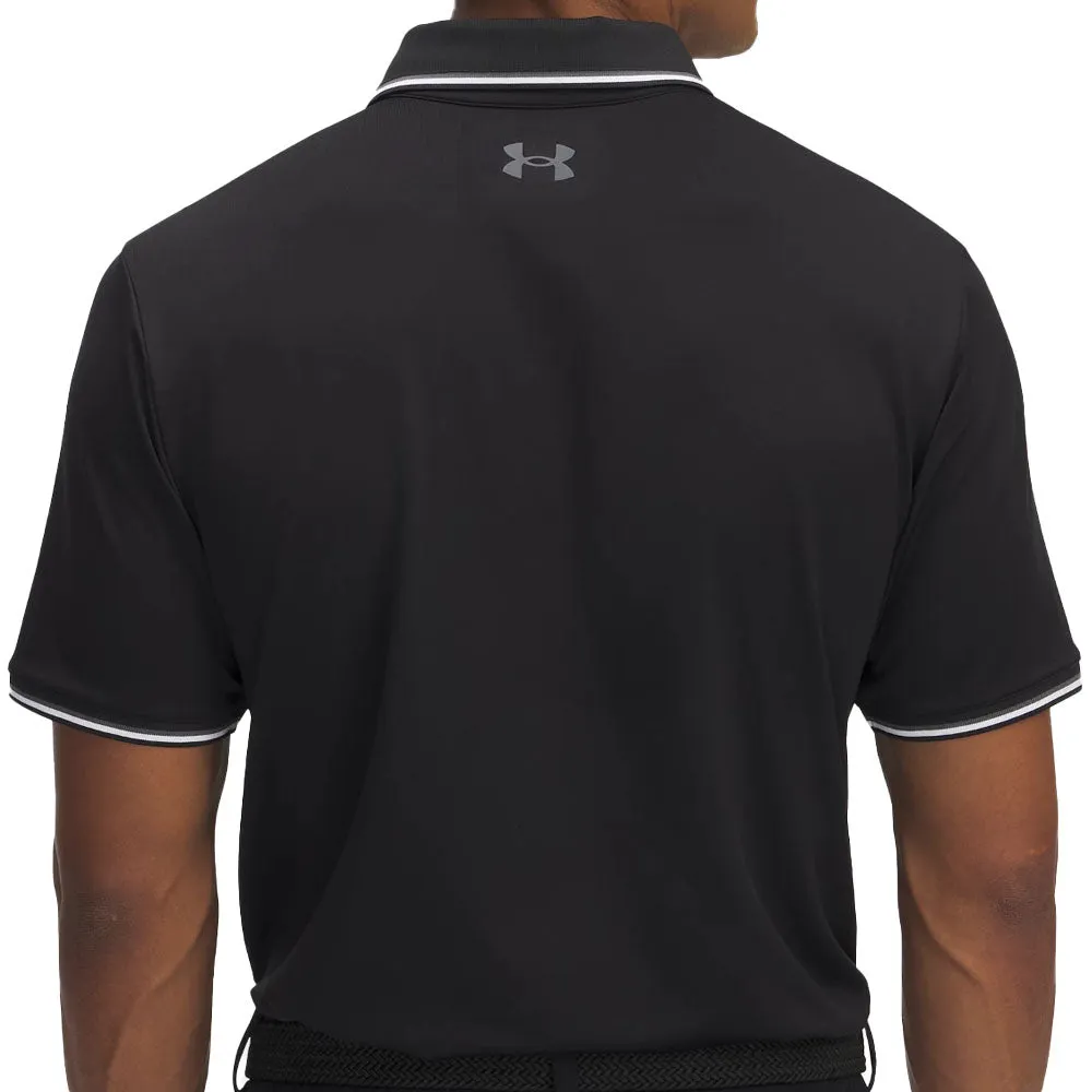 Made to Turn Heads Winter Sale Under Armour Playoff 3.0 Rib Polo Shirt - Black/White/Castlerock