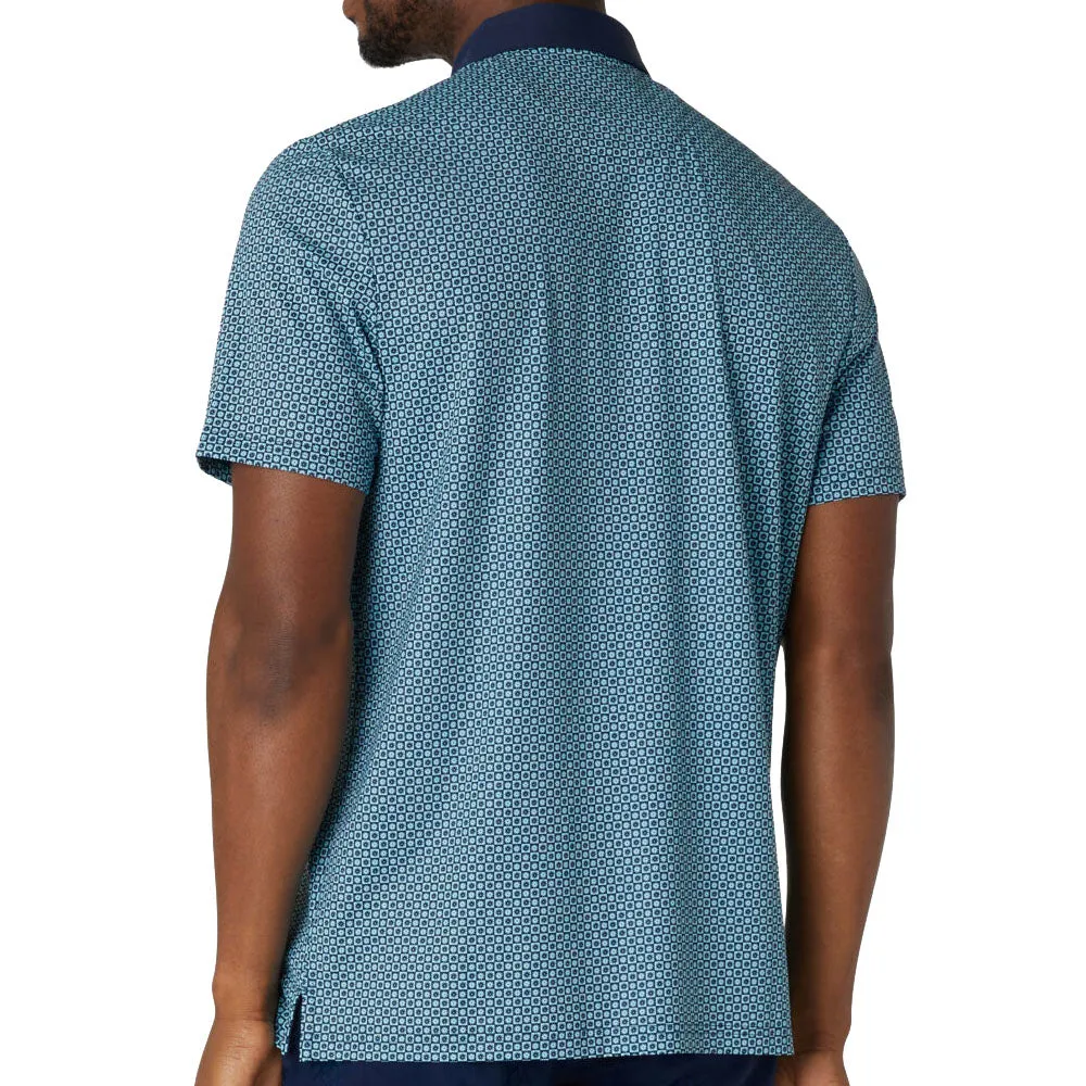 Original Penguin Original Micro Floral Polo Shirt - Black Iris Memorial Day Sale