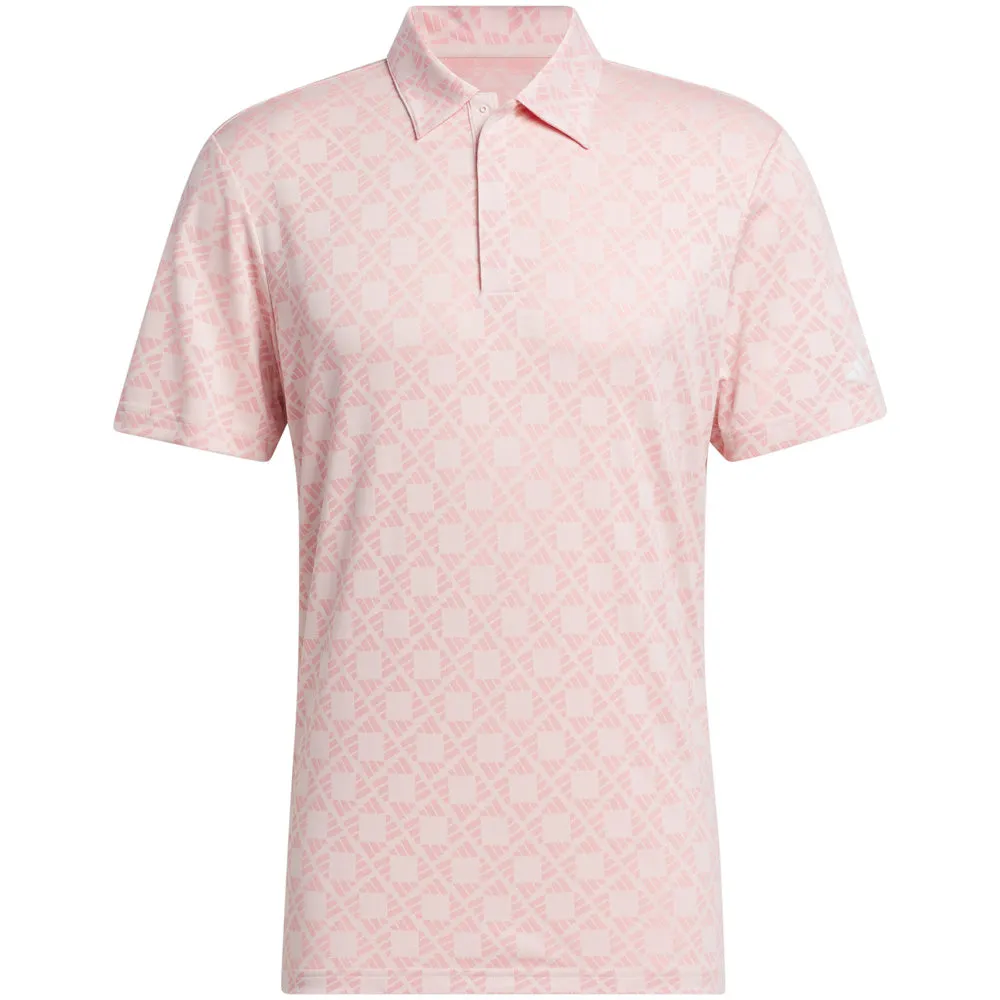 Made to Move Adidas Ultimate365 Tour Heat.Rdy Jacquard Polo Shirt - Sandy Pink