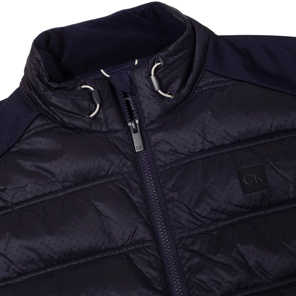 Style Meets Power Calvin Klein Rangewood Full Zip Hybrid Gilet - Evening Blue