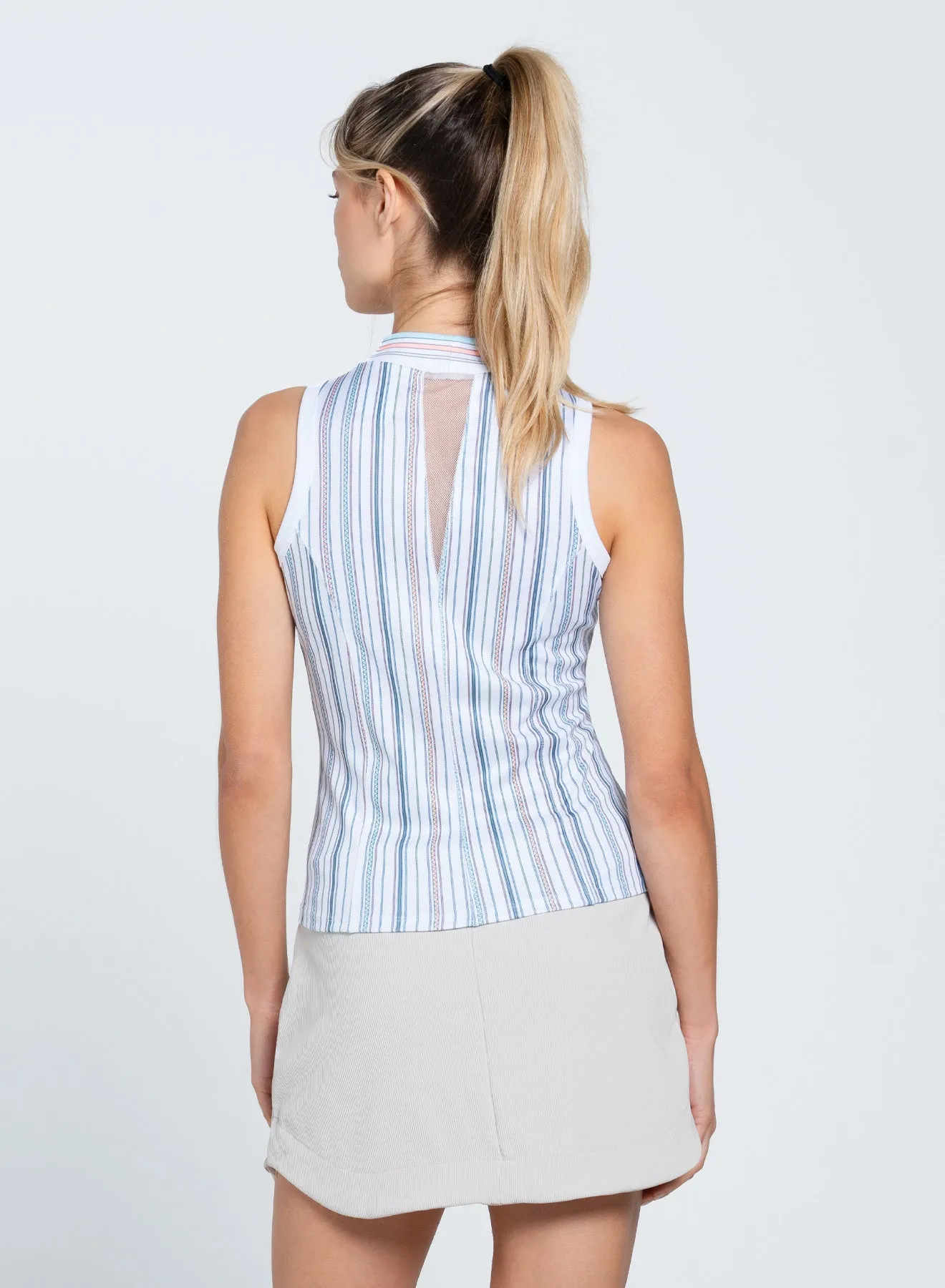 Walk Loud Lucky Stripe High Neck Tank