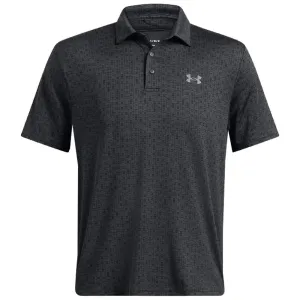 Black Friday Deal Make a Statement Under Armour Playoff 3.0 Printed Polo Shirt - Anthracite/Black