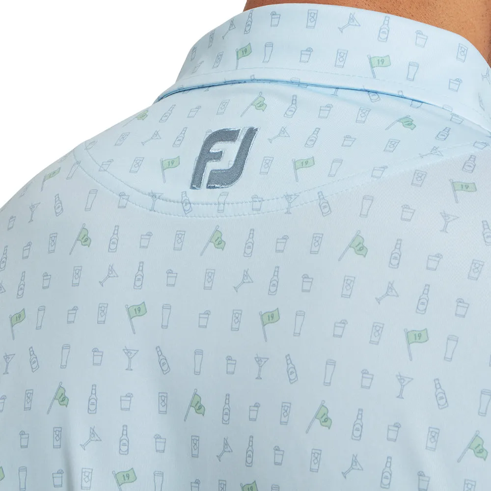 Gear Up and Go Footjoy The 19Th Hole Lisle Polo Shirt - Mist