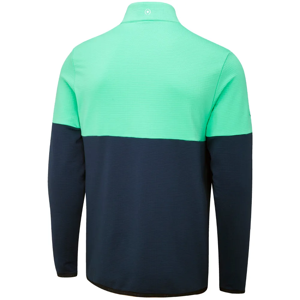 Never Just Walk Ping Nexus 1/4 Zip Sensorwarm Pullover - Oxford Blue/Aquarius