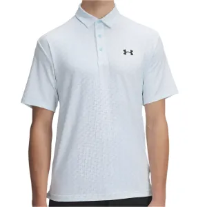 Under Armour Playoff 3.0 Printed Polo Shirt - Stream/White/Black Easter Sale Command Attention