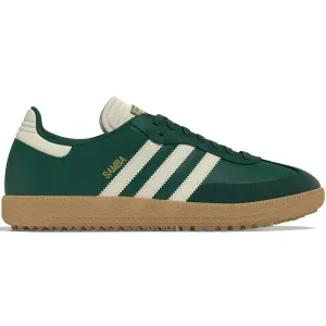 The Fast Lane Choice Break Boundaries Adidas Golf Originals Samba Golf Spikeless Waterproof Shoes - Collegiate Green/Off White/Gum