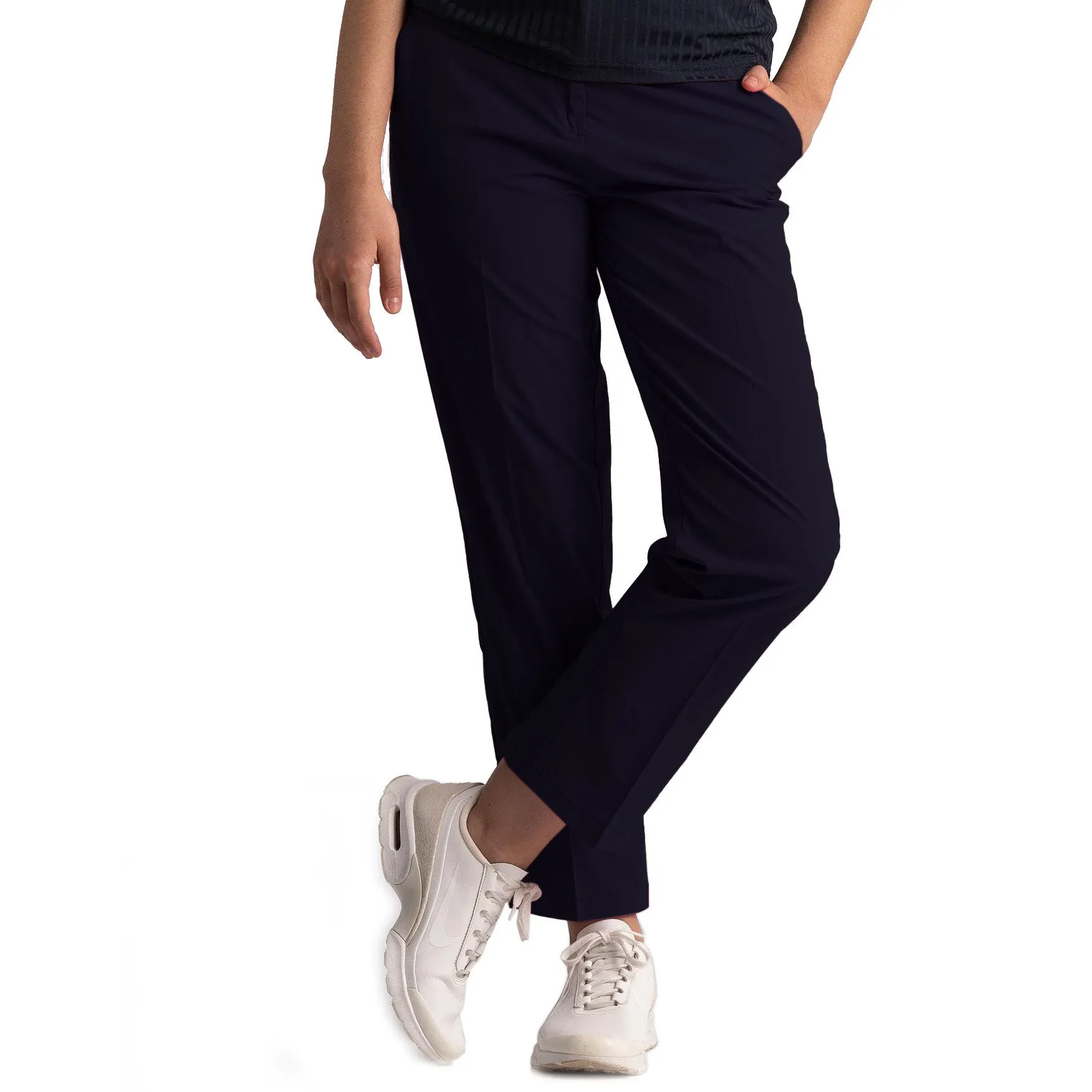 Cross Women'S Lux Chino Golf Pants - Navy Lead with Style