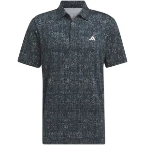 Adidas Ultimate365 Power Grid Print Polo Shirt - Collegiate Navy Christmas Day Sale