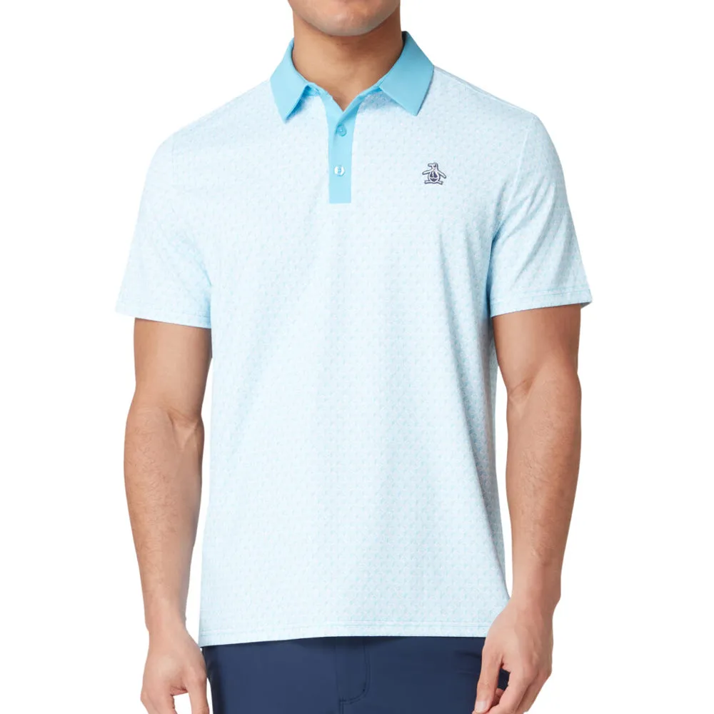 Original Penguin PeteS Tee Time Polo Shirt - Blue Grotto Rule the Streets
