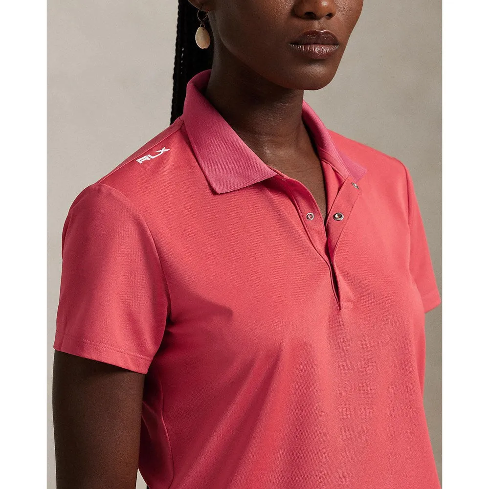 Break Boundaries Rlx Ralph Lauren Women'S Tour Performance Golf Shirt- Red Sky