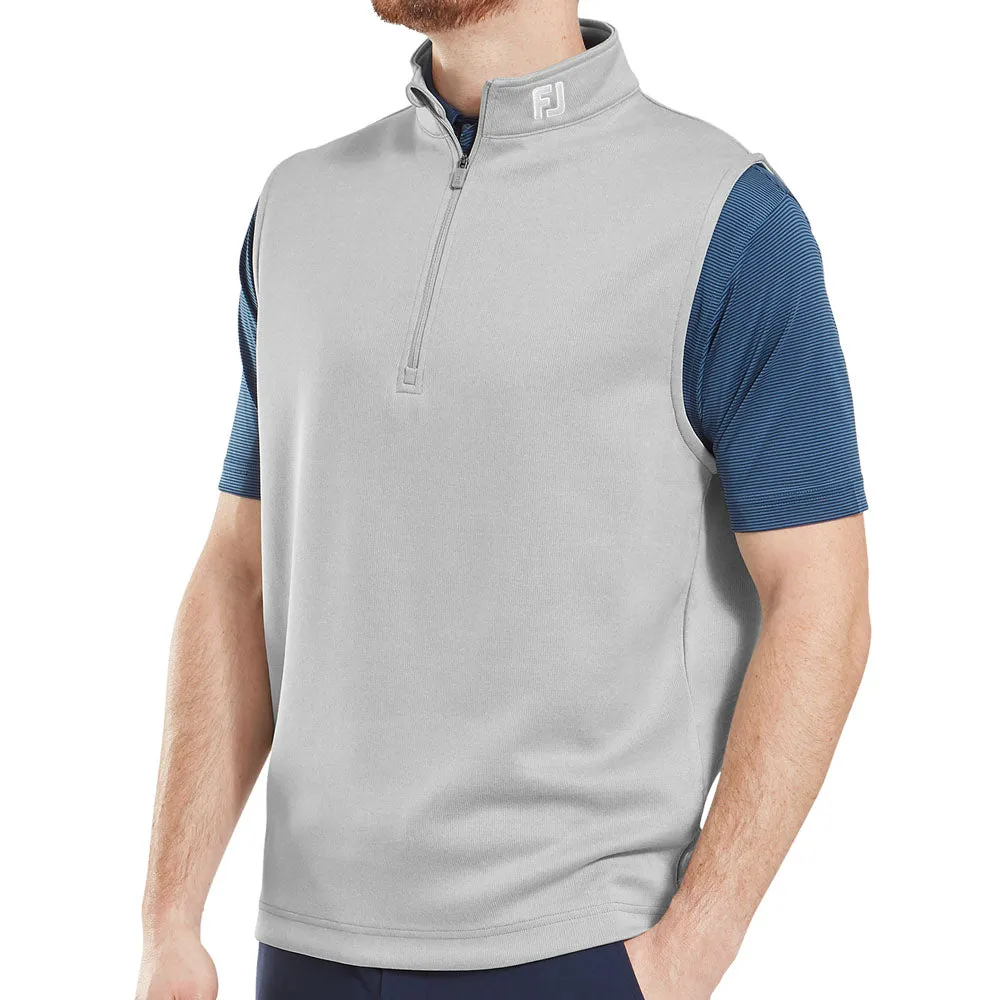 Footjoy 1/2 Zip Gilet - Grey Walk Loud No Limits, Just Style