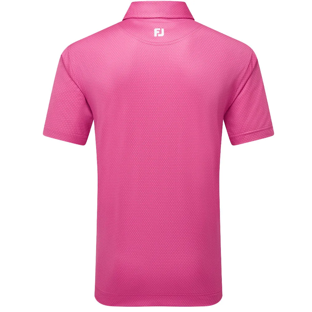 Footjoy Abacus Print Lisle Polo Shirt - Magenta Unleash Your Power