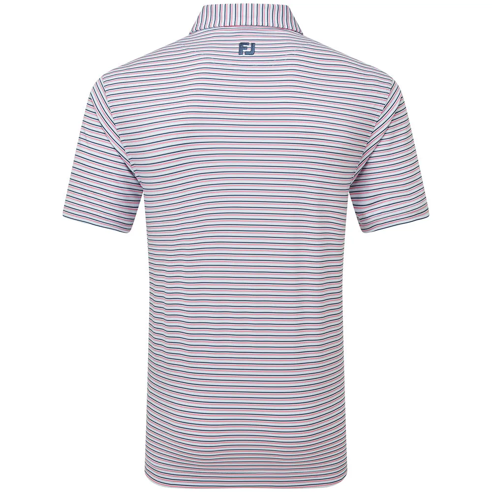 Footjoy Balance Stripe Lisle Polo Shirt - Skyway Dare to Lead Limited Time Offer