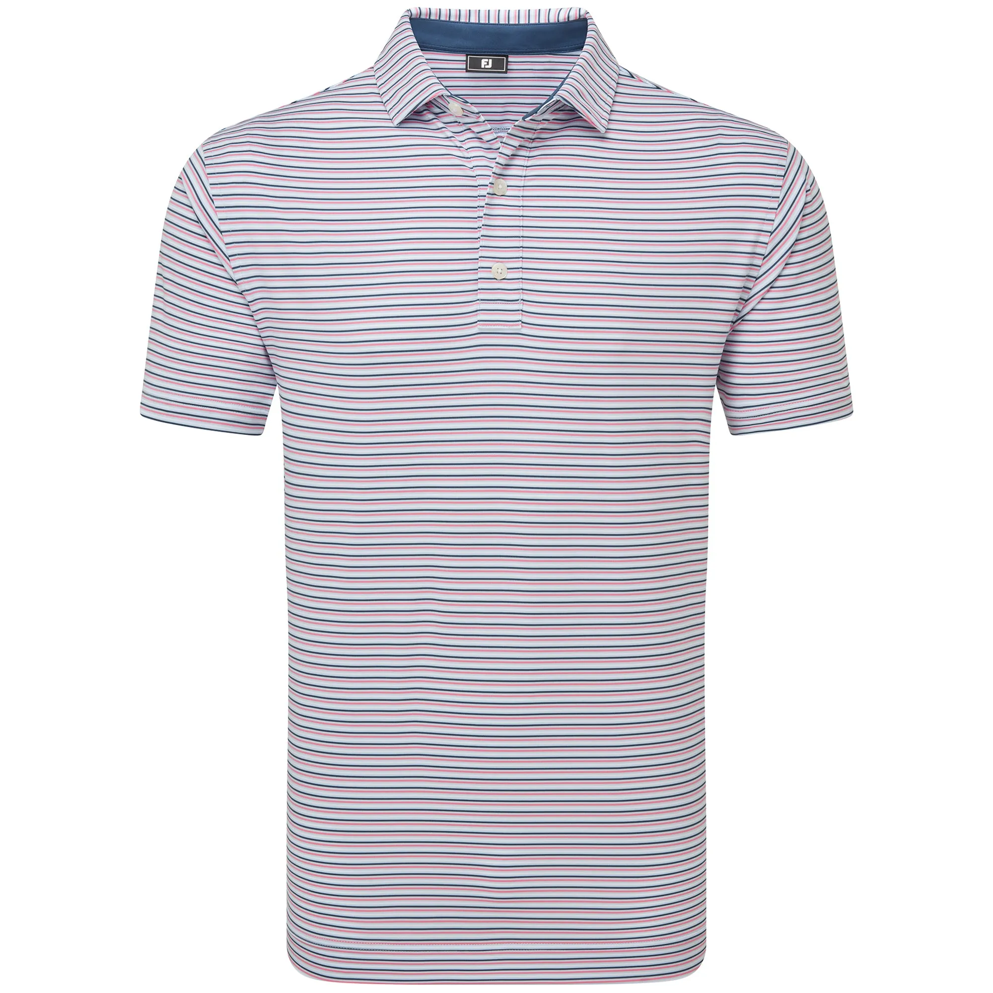 Confidence Starts Here Footjoy Balance Stripe Lisle Polo Shirt - Skyway