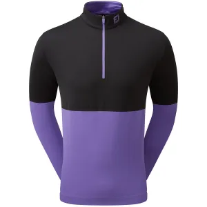 Unapologetically You Footjoy Colour Block 1/4 Zip Pullover - Black/Violet