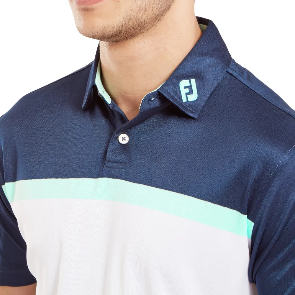 Exclusive Deal Footjoy Colour Block Interlock Polo Shirt - White